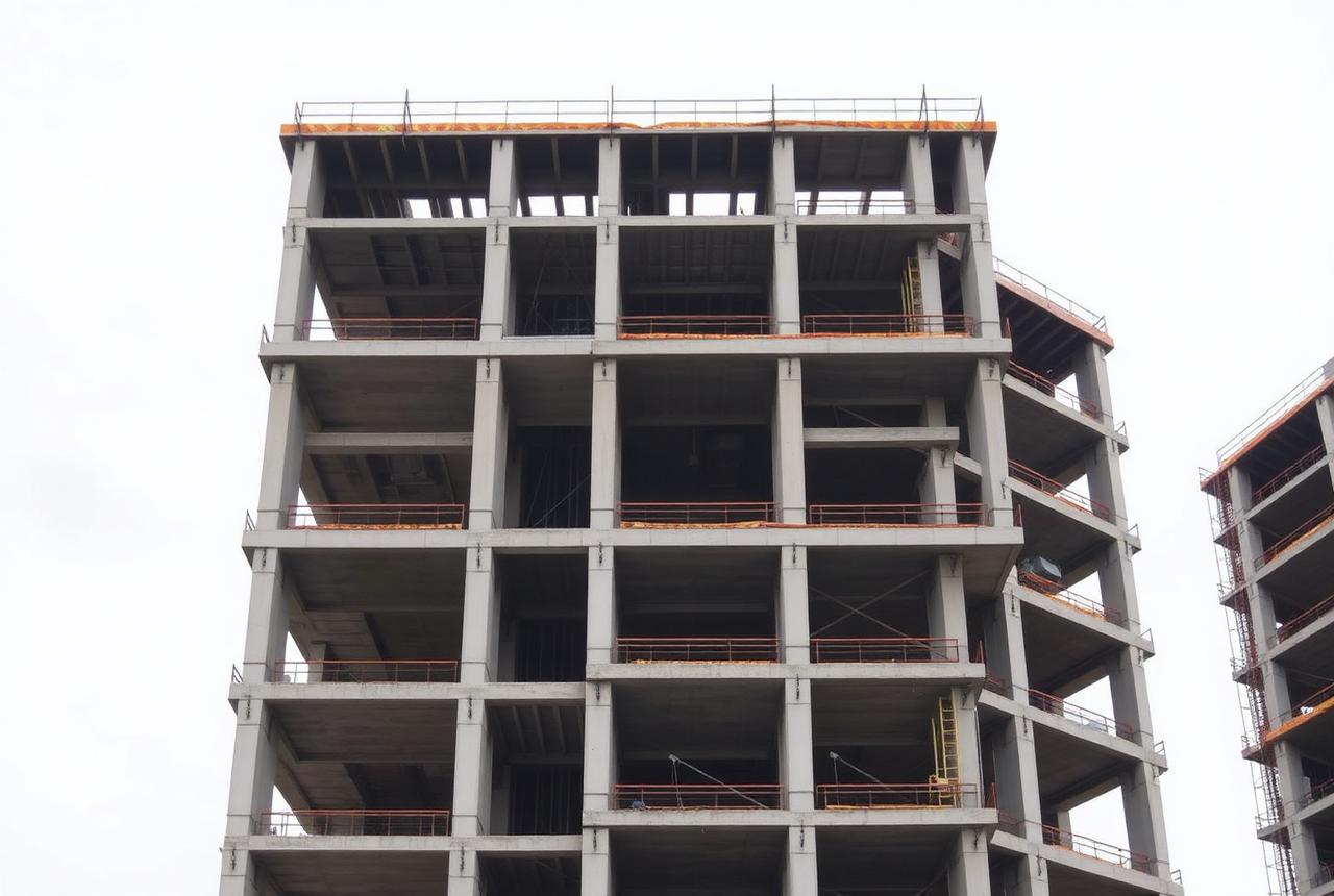 Multi-story residential building construction